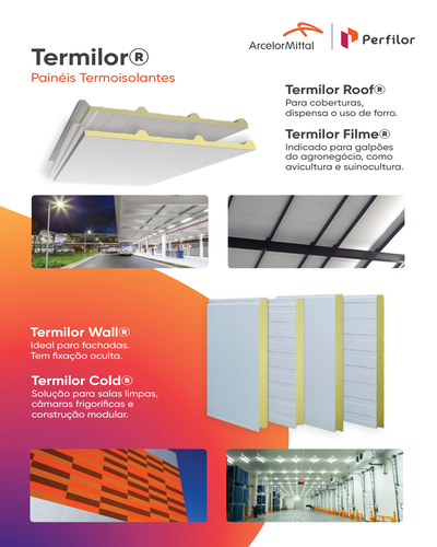 Capa do catálogo Linha de Produtos Perfilor