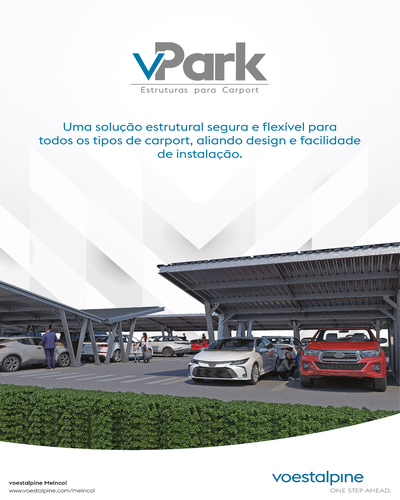 Capa do Catálogo de vPark - Estruturas para Carport